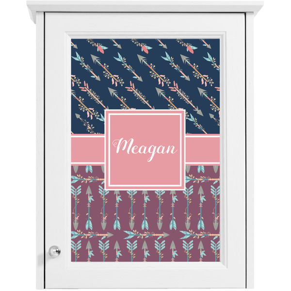 Tribal Arrows Single White Cabinet Decal