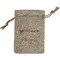 Tribal Arrows Small Burlap Gift Bag - Front