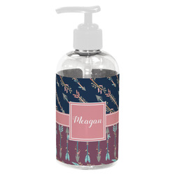 Tribal Arrows Plastic Soap / Lotion Dispenser (8 oz - Small - White) (Personalized)