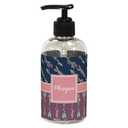 Tribal Arrows Plastic Soap / Lotion Dispenser (8 oz - Small - Black) (Personalized)