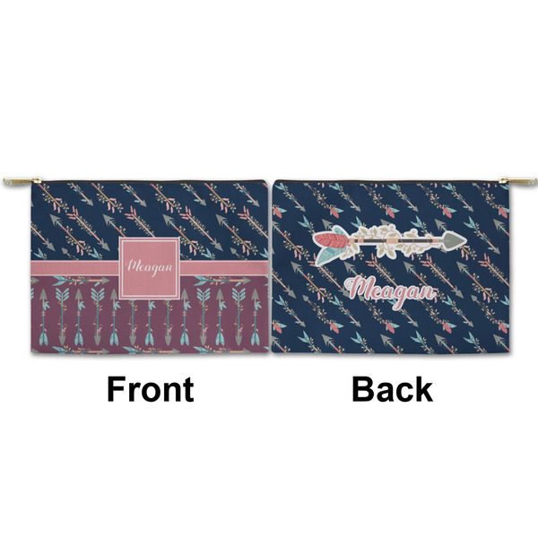 Tribal Arrows Small Zipper Pouch Approval (Front and Back)