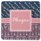Tribal Arrows Square Rubber Backed Coaster (Personalized)