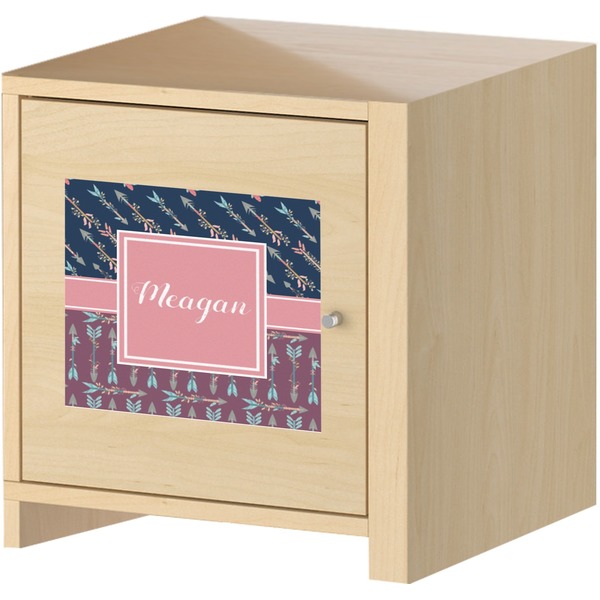 Tribal Arrows Square Wall Decal on Wooden Cabinet