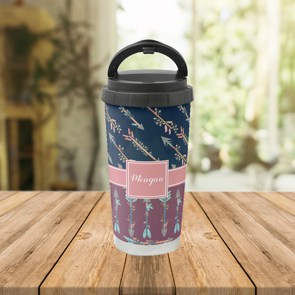 Tribal Arrows Stainless Steel Travel Cup Lifestyle