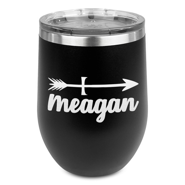 Custom Tribal Arrows Stemless Wine Tumbler - 5 Color Choices - Stainless Steel  (Personalized)