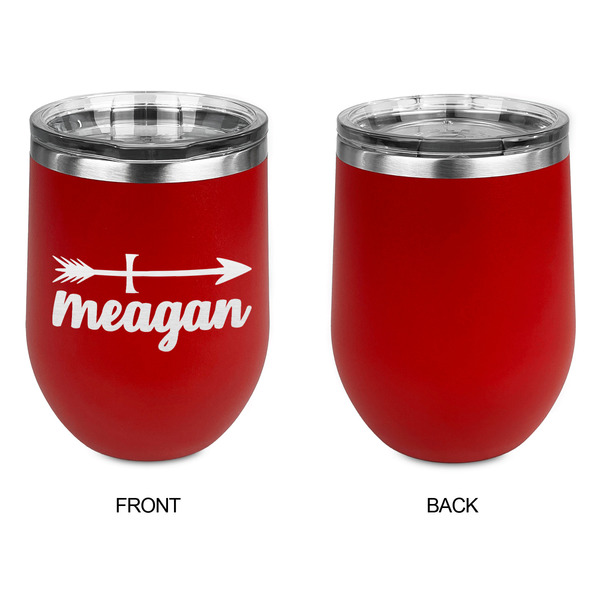 Tribal Arrows Stainless Wine Tumblers - Red - Single Sided - Approval