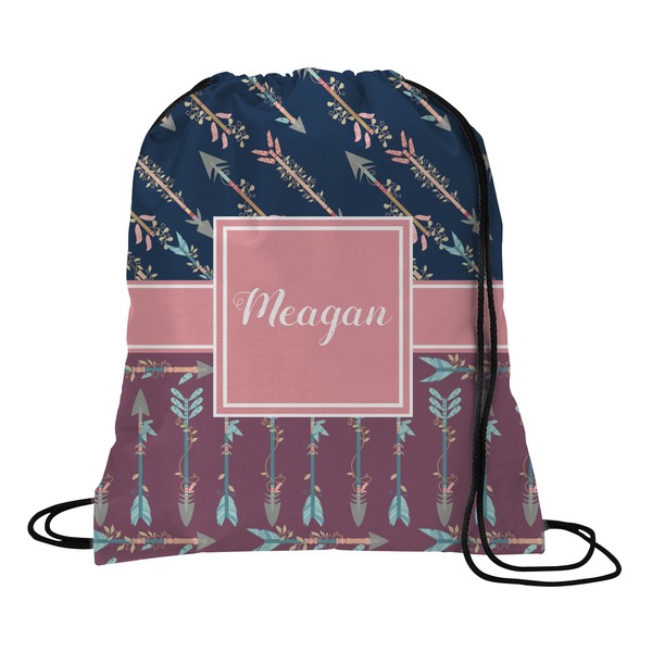 Custom Tribal Arrows Drawstring Backpack (Personalized)