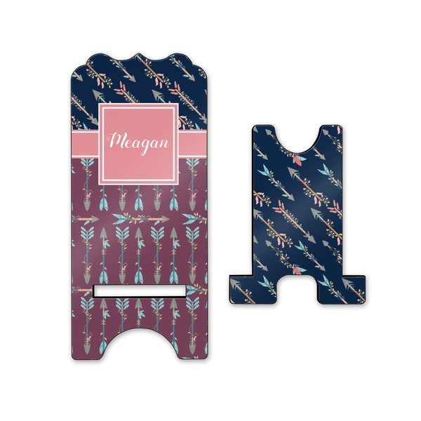 Tribal Arrows Stylized Phone Stand - Front & Back - Small