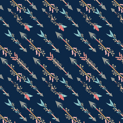 Tribal Arrows Fabric by the Yard - Spun Polyester Poplin
