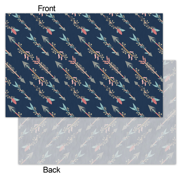 Tribal Arrows Tissue Paper - Lightweight - Small - Front & Back