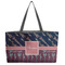 Tribal Arrows Tote w/Black Handles - Front View