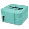 Tribal Arrows Travel Jewelry Boxes - Leather - Teal - View from Rear