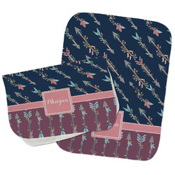 Tribal Arrows Burp Cloths - Fleece - Set of 2 w/ Name or Text