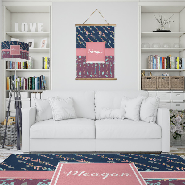 Tribal Arrows Wall Hanging Tapestry - Portrait - IN CONTEXT