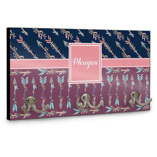 Tribal Arrows Wall Mounted Coat Hanger - Side View