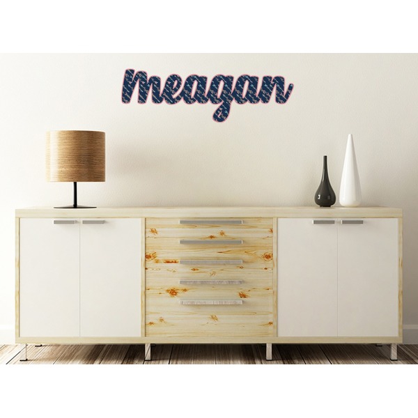 Tribal Arrows Wall Name Decal On Wooden Desk