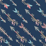 Tribal Arrows Wallpaper & Surface Covering (Water Activated 24"x 24" Sample)