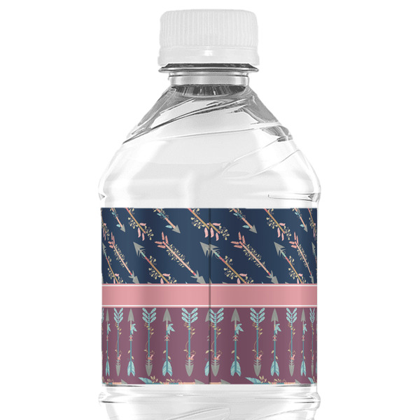 Tribal Arrows Water Bottle Label - Back View
