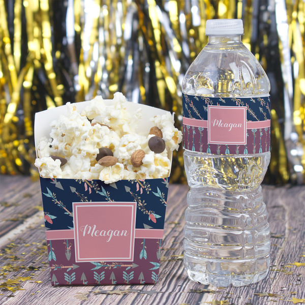 Tribal Arrows Water Bottle Label - w/ Favor Box