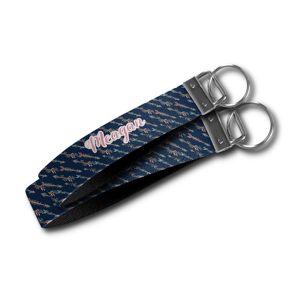 Tribal Arrows Webbing Keychain FOBs - Size Comparison