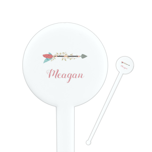 Custom Tribal Arrows Round Plastic Stir Sticks (Personalized)
