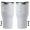 Tribal Arrows White RTIC Tumbler - Front and Back