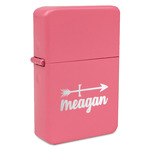 Tribal Arrows Windproof Lighter - Pink - Single Sided (Personalized)