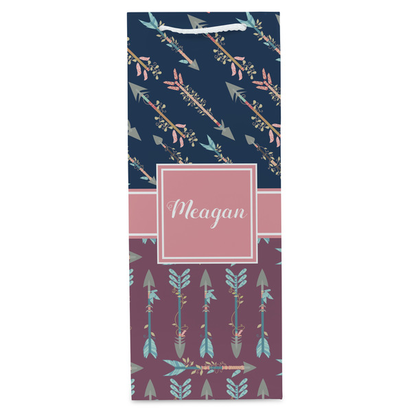 Tribal Arrows Wine Gift Bag - Matte - Front