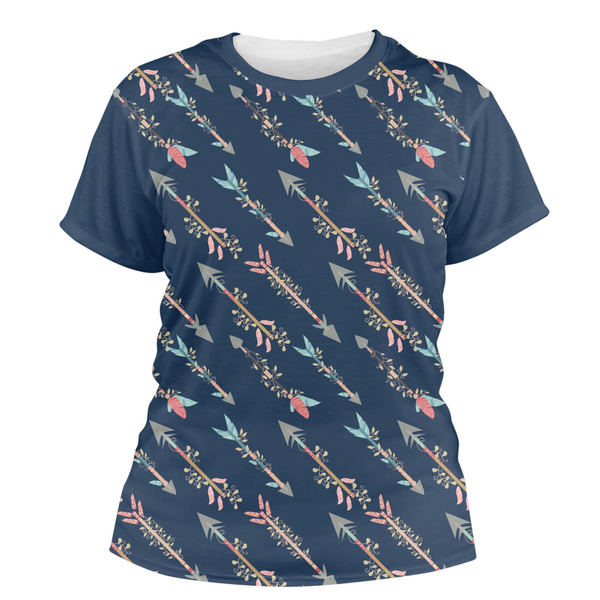 Custom Tribal Arrows Women's Crew T-Shirt - X Small