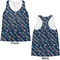 Tribal Arrows Womens Racerback Tank Tops - Medium - Front and Back