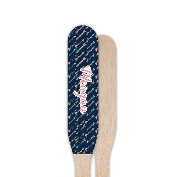 Tribal Arrows Wooden Food Pick - Paddle - Single Sided - Front & Back