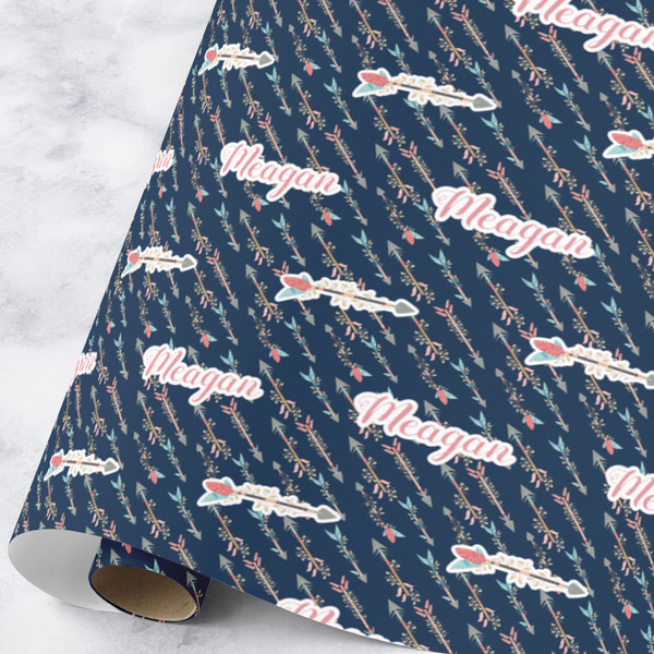 Custom Tribal Arrows Wrapping Paper Roll - Large (Personalized)
