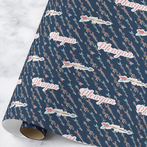 Custom Tribal Arrows Wrapping Paper Roll - Large - Matte (Personalized)