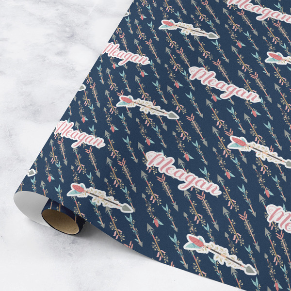 Custom Tribal Arrows Wrapping Paper Roll - Medium - Matte (Personalized)