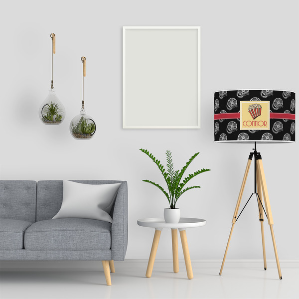 Movie Theater 12" Drum Lampshade - LIFESTYLE