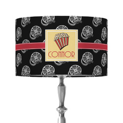 Movie Theater 12" Drum Lamp Shade - Fabric (Personalized)