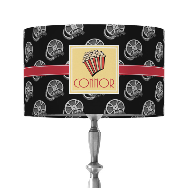Movie Theater 12" Drum Lampshade - ON STAND (Fabric)