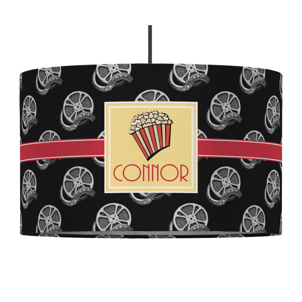 Custom Movie Theater 12" Drum Pendant Lamp - Fabric (Personalized)