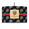 Movie Theater 12" Drum Pendant Lamp - Fabric (Personalized)