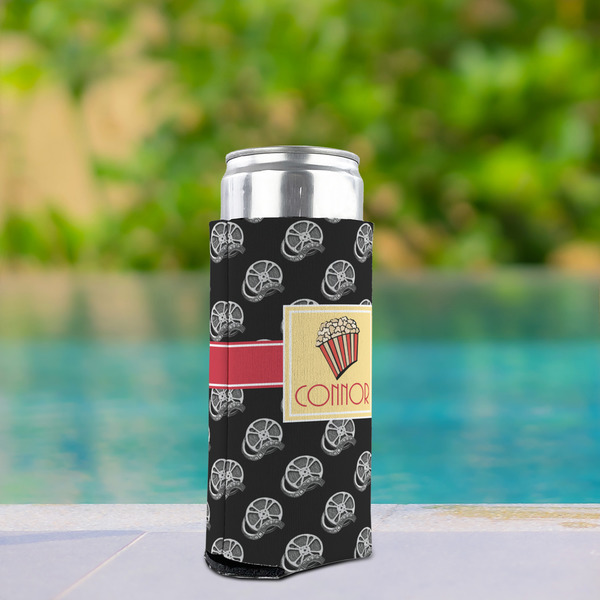 Movie Theater Can Cooler - Tall 12oz - In Context