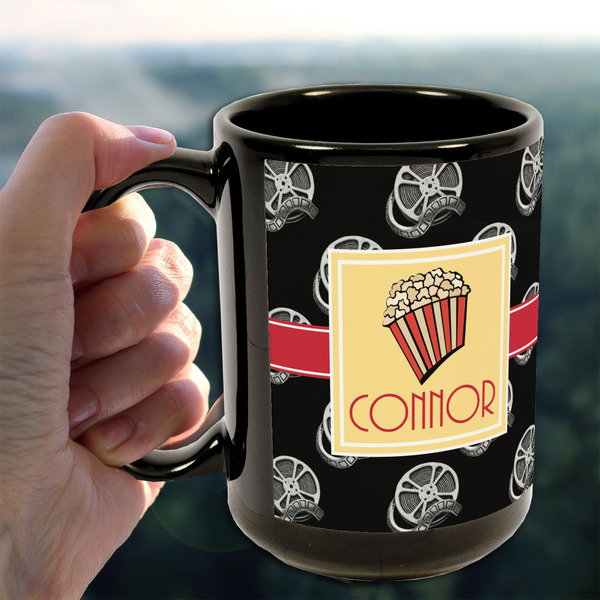 Movie Theater 15oz. Black Mug - LIFESTYLE