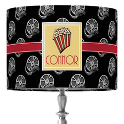 Movie Theater 16" Drum Lamp Shade - Fabric (Personalized)
