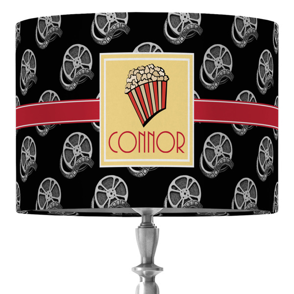 Custom Movie Theater 16" Drum Lamp Shade - Fabric (Personalized)