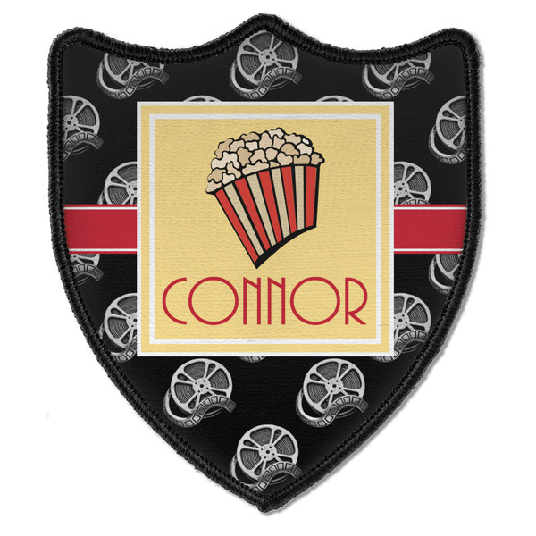 Custom Movie Theater Iron On Shield Patch B w/ Name or Text
