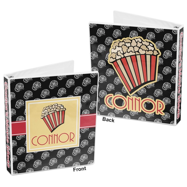 Movie Theater 3-Ring Binder Front and Back
