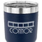 Movie Theater 30 oz Stainless Steel Ringneck Tumbler - Navy - CLOSE UP