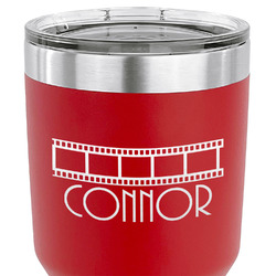 Movie Theater 30 oz Stainless Steel Tumbler - Red - Single Sided (Personalized)