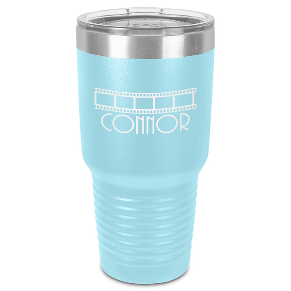 Custom Movie Theater 30 oz Stainless Steel Tumbler - Teal - Single-Sided (Personalized)
