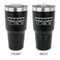Movie Theater 30 oz Stainless Steel Ringneck Tumblers - Black - Double Sided - APPROVAL