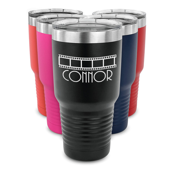 Movie Theater 30 oz Stainless Steel Ringneck Tumblers - Parent/Main